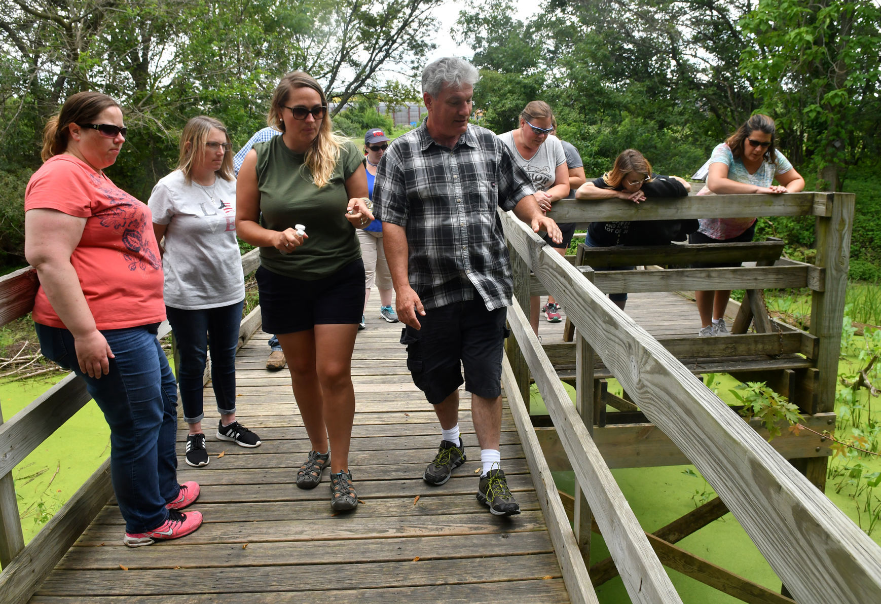 Summer Agriculture Institute tour of Nahant Marsh.